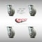 Service Caster 5 Inch SS Thermoplastic Rubber Caster Set with Roller Bearing and Swivel Lock SCC-SS30S520-TPRRF-BSL-4 - alternate 4